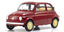 1/18 Fiat Nuova 500 Diecast Model, Coral Red