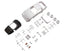 Kyosho - Mazda RX-7 SA22C White Body Set with Rims