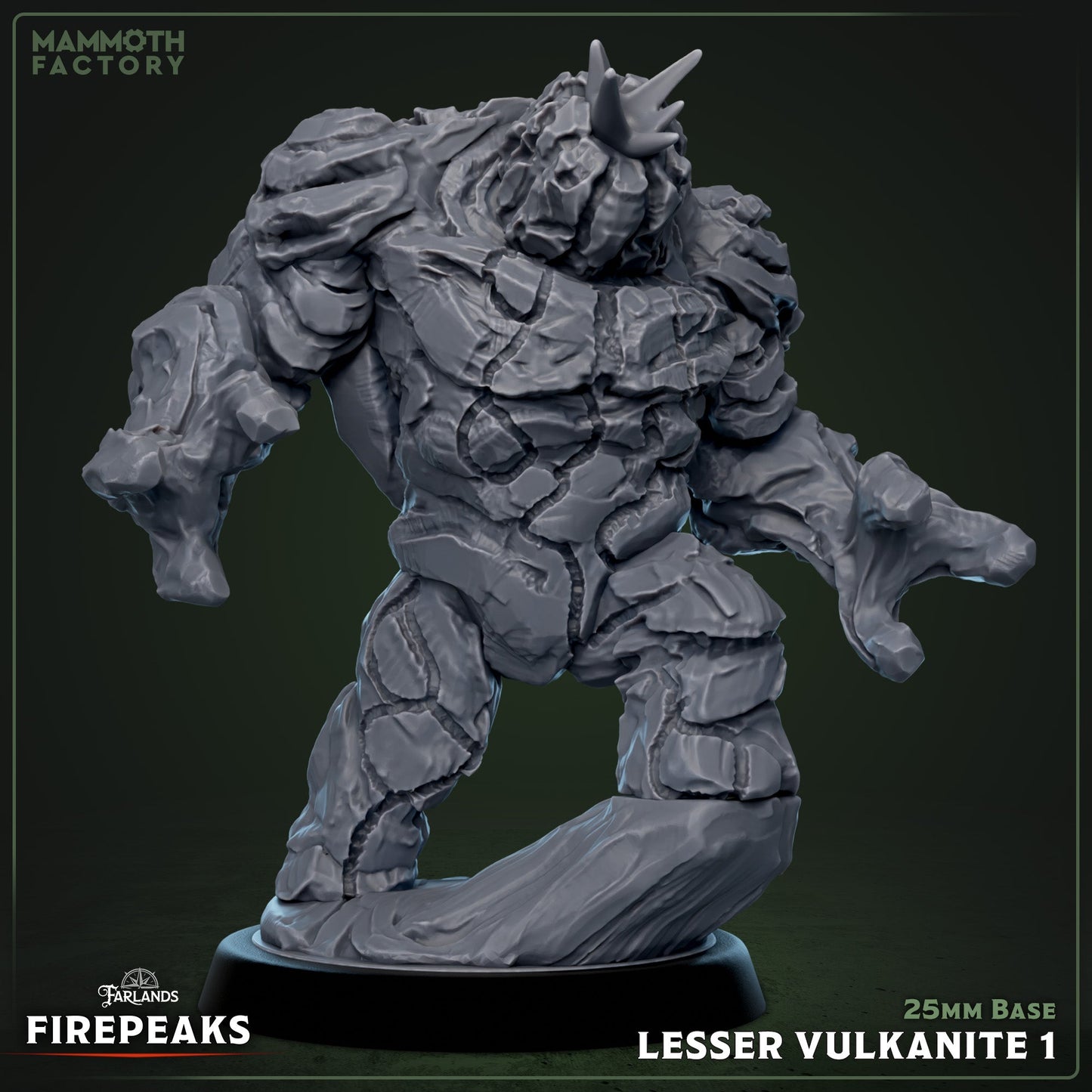 Lesser Vulkanite: Sculpt 1 (Stone Golem / Magma Elemental)