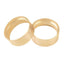 Brass 1.0" 1.9 Wheels Clamp Rings, 2pcs