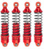Aluminum Front & Rear Shocks, for Arrma Grom, Red, 4pcs