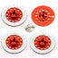 Dummy Disc Brake Hex Red, for Kyosho Fazer
