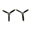 3-Blade Prop Assembly with Spinner (2); Spitfire BL