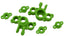 GREEN AXLE CARRIERS FOR TRAXXAS 1/16TH SCALE VEHICLES