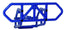 BLUE REAR BUMPER 4X4 SLASH