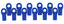 SHORT RODS ENDS - BLUE