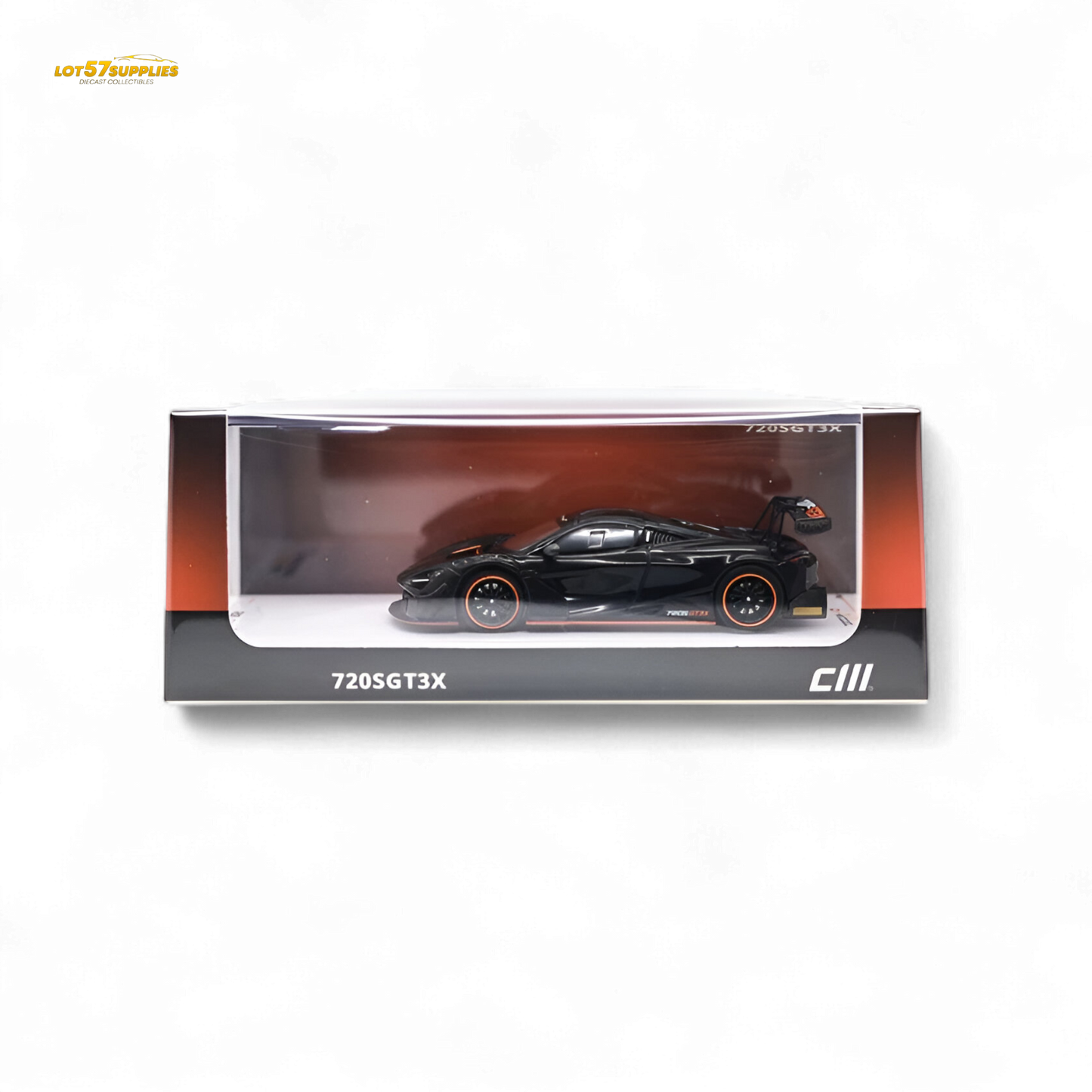 CM MODEL McLaren 720SGT3X - Black 1:64