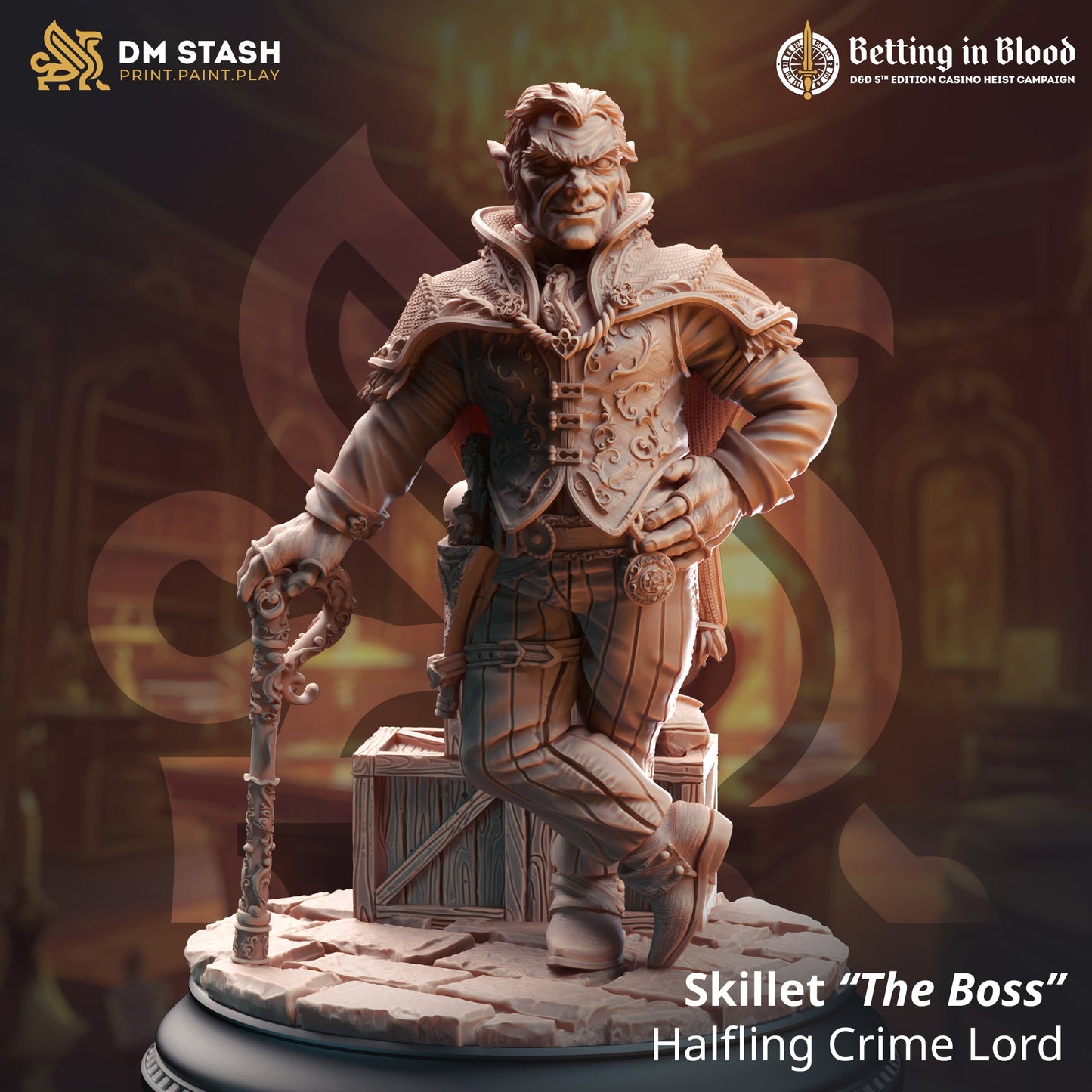 Skillet "The Boss", Crime Lord (Male Halfling Noble)