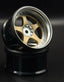 NIZ 5-Star Multipiece Style 1-10 Gold Rims, 8mm Offset