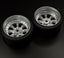 Pana 8-Spoke Style 1/10 Silver Rims, 6mm Offset