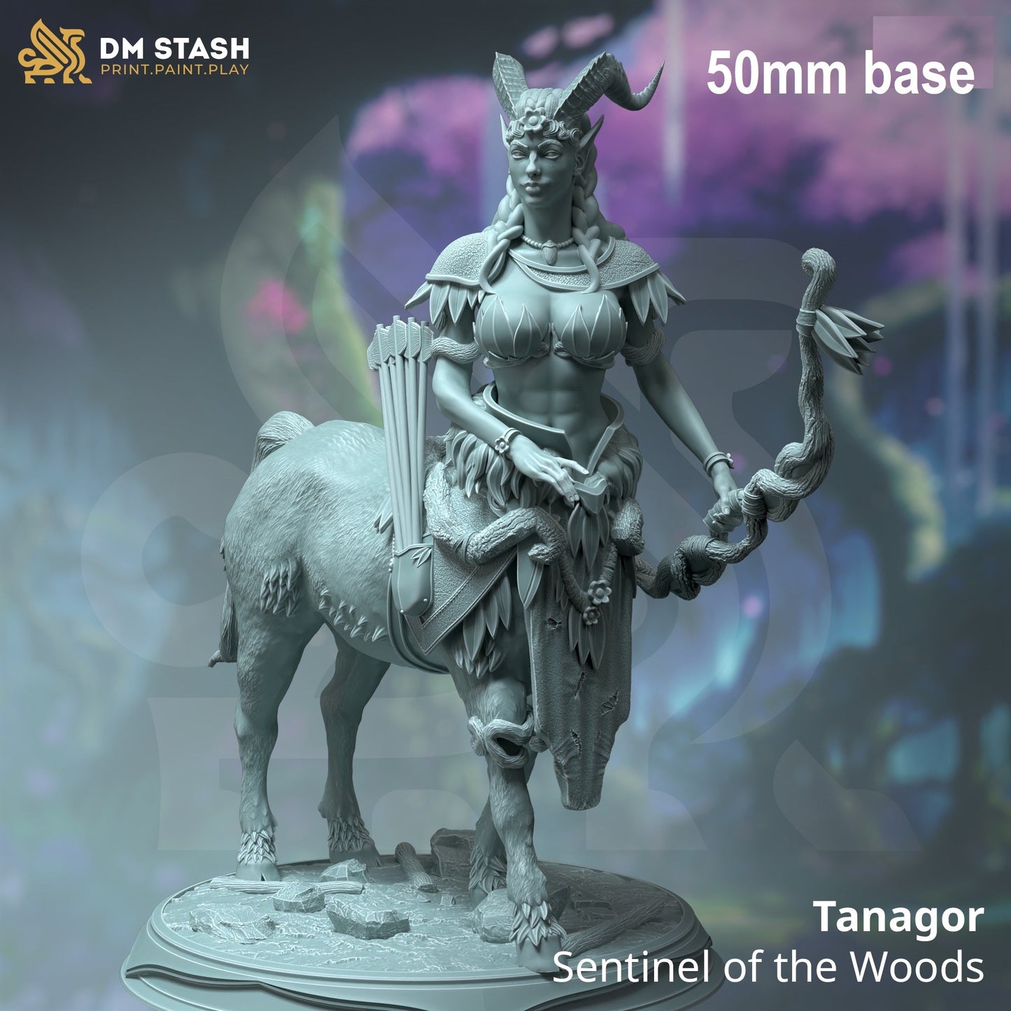 Tanagor, Sentinel of the Woods (Female Dryad Centaur)