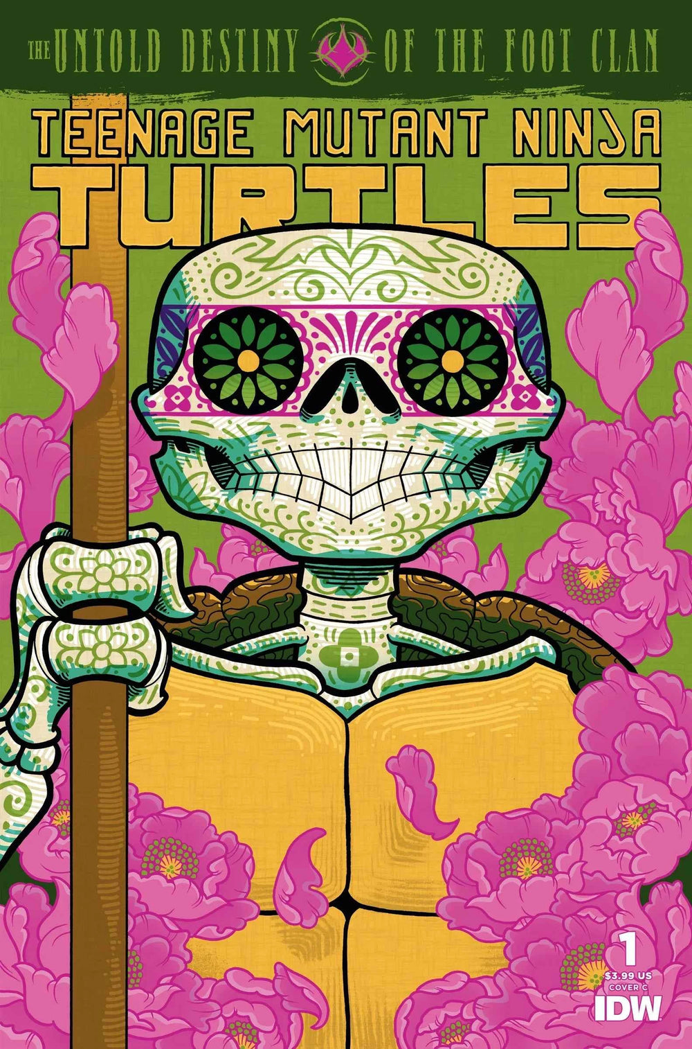 TEENAGE MUTANT NINJA TURTLES DIA DE LOS MUERTOS VARIANT COMIC BOOK SET ~ IDW