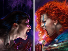 VAMPIRELLA #669 & RED SONJA: EMPIRE OF THE DAMNED #2 (LUCIO PARRILLO EXCLUSIVE SET B)(LIMITED TO 333) ~ Dynamite