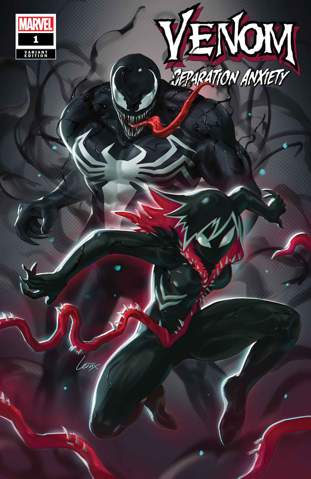 VENOM: SEPARATION ANXIETY #1 (MIKE MAYHEW/LEIRIX LI EXCLUSIVE TRADE/VIRGIN VARIANT SET)