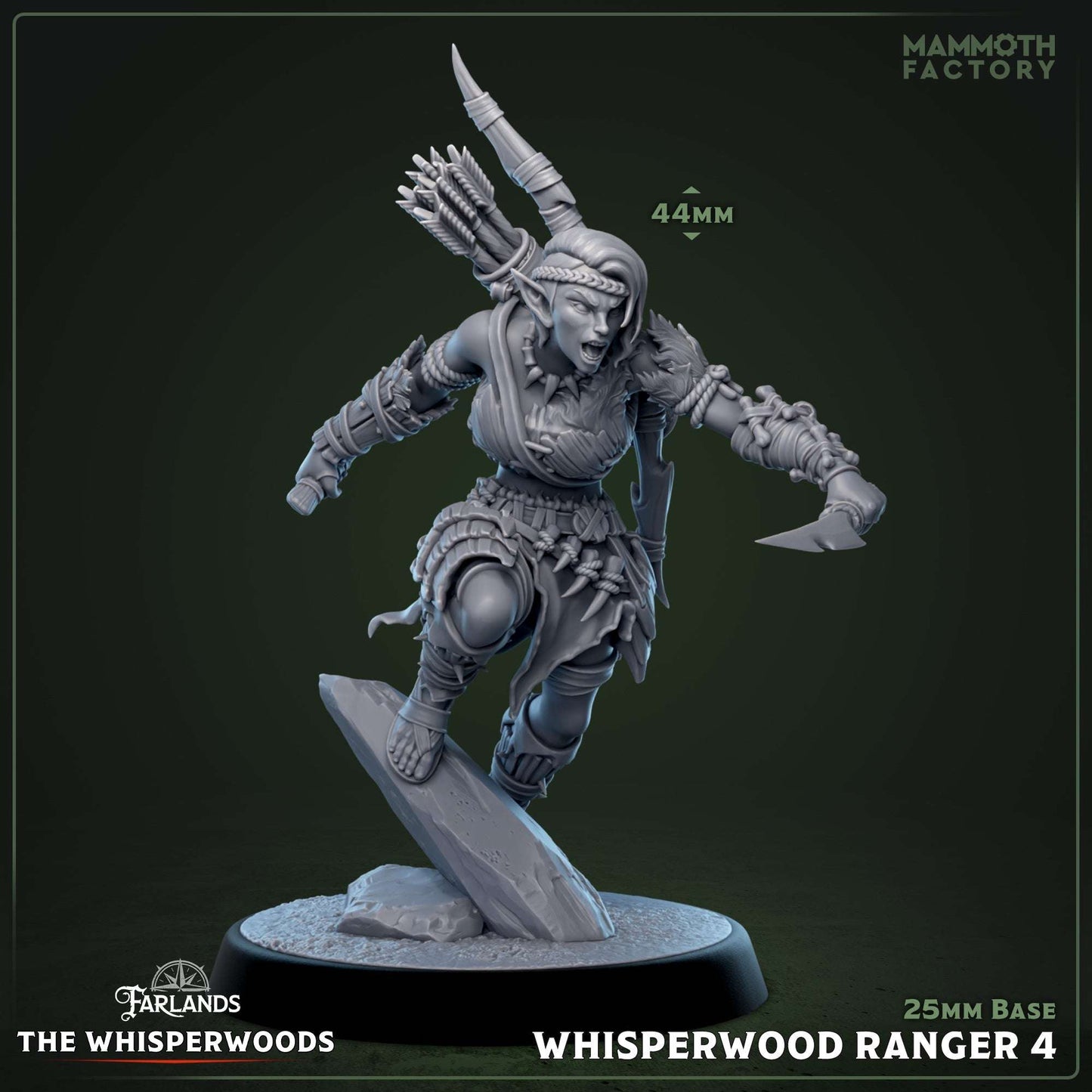 Whisperwood Ranger: Sculpt 4 (Female Wood Elf Archer)