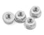 M4 Flanged Wheel Nut (Silver)
