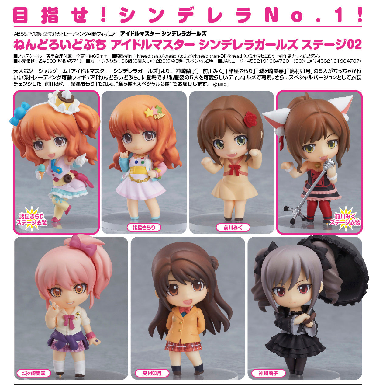 The Idolmaster Cinderella Girls Stage 02 Nendoroid Petit Blind Box Main image