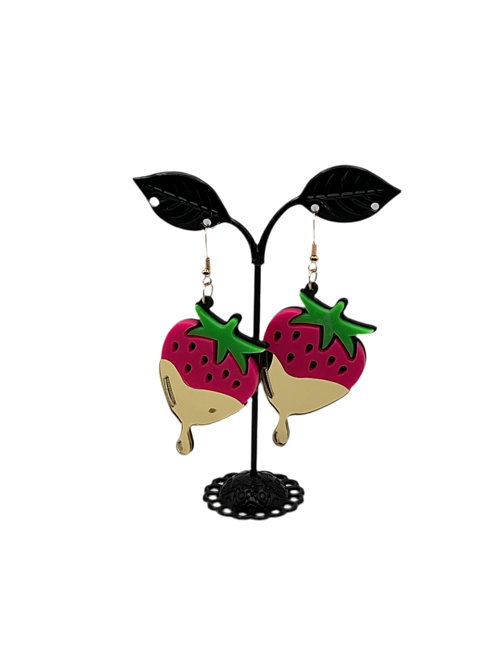 Dripping Strawberry Earrings