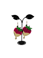 Dripping Strawberry Earrings