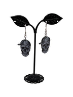 Skull With Ball Cap Earrings