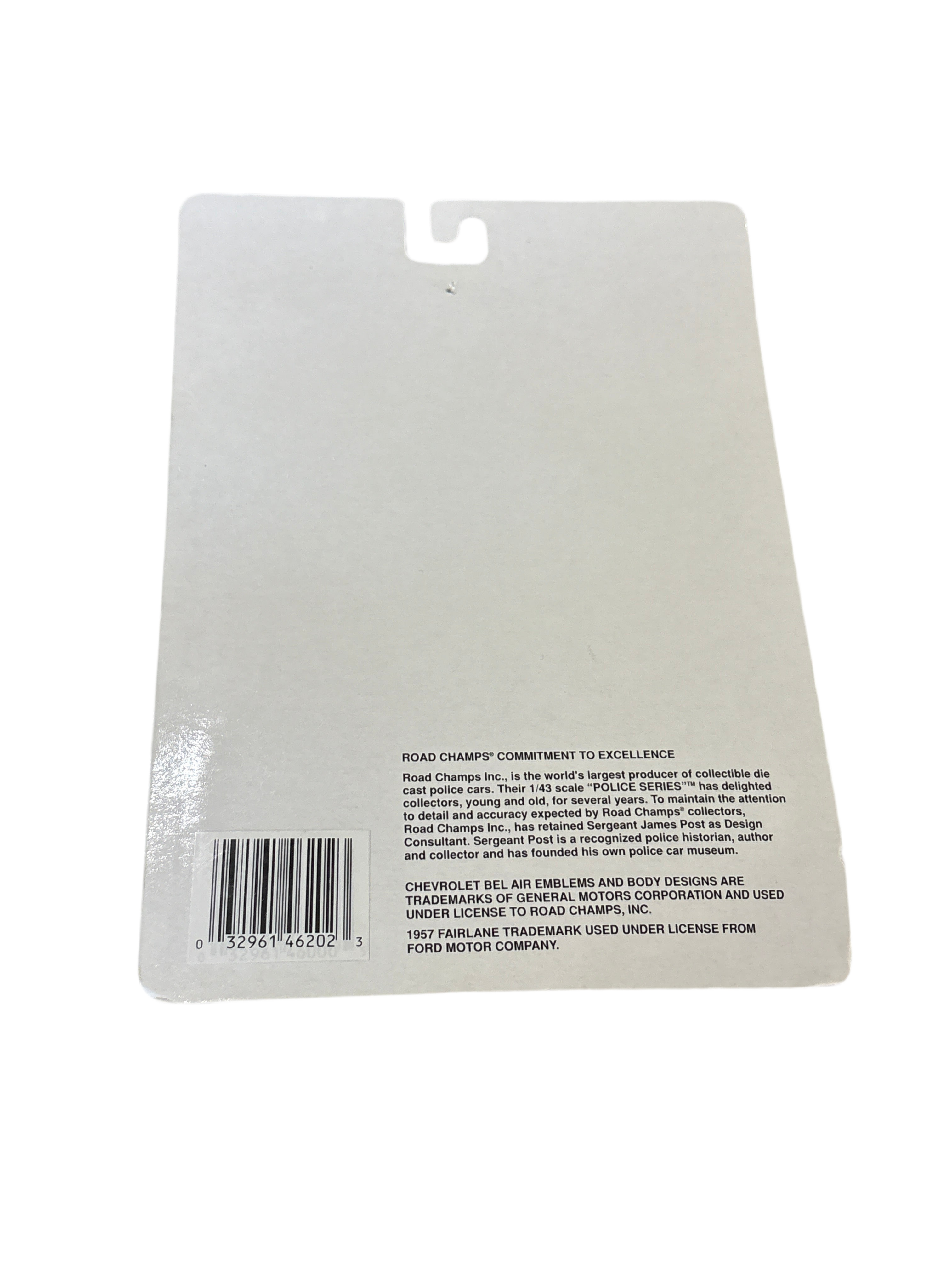 Road Champs Chevrolet Bel Air Diecast blue