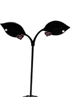 red and pink heart earrings