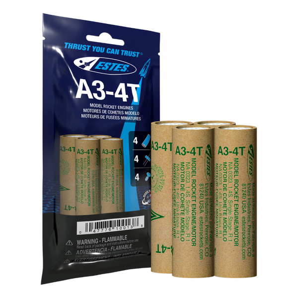 A3-4T Model Rocket Engines (4pk)