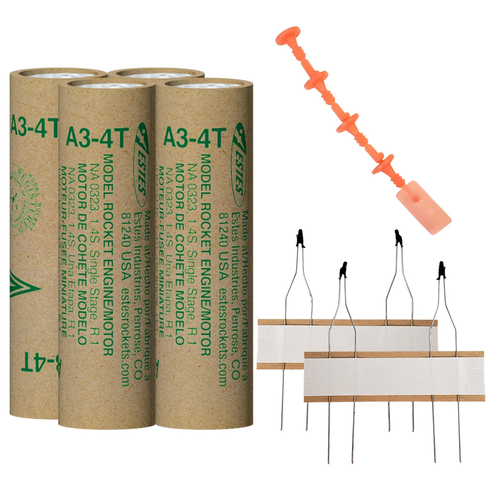A3-4T Model Rocket Engines (4pk)