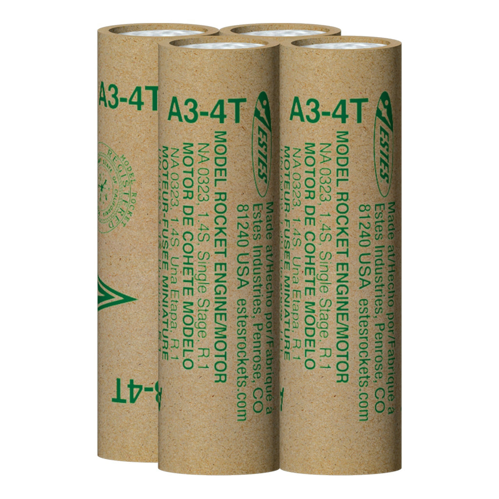 A3-4T Model Rocket Engines (4pk)