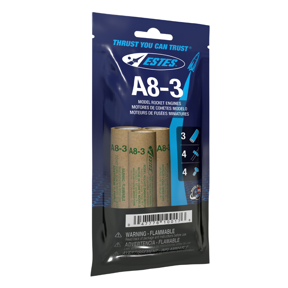 A8-3 Model Rocket Engines (3pk)