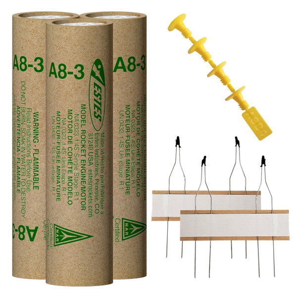 A8-3 Model Rocket Engines (3pk)