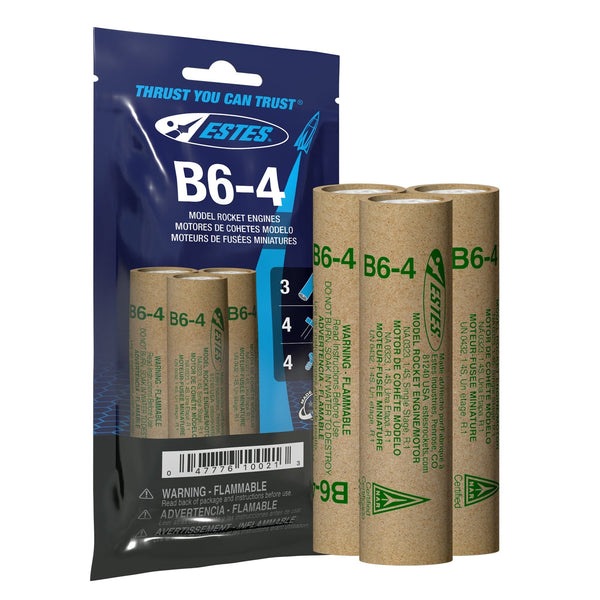 Estes Rockets - B6-4 Engines (3pk)