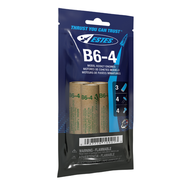 Estes Rockets - B6-4 Engines (3pk)