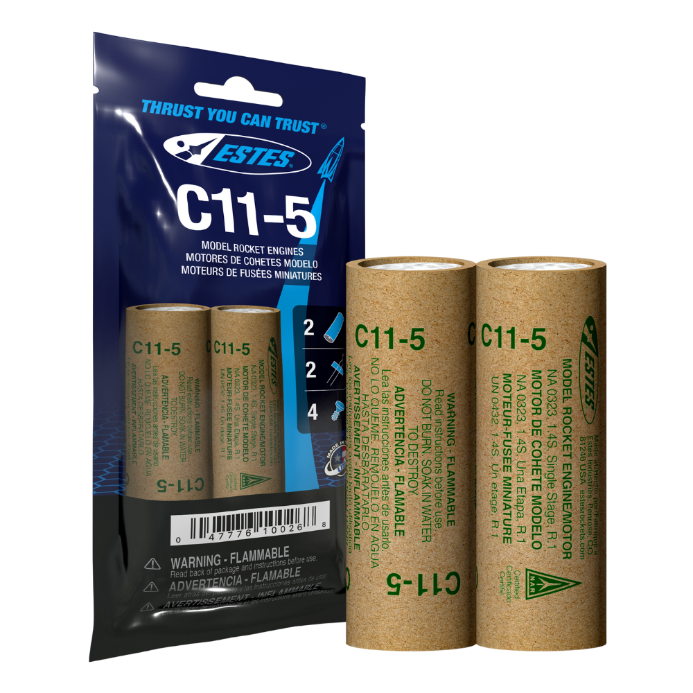 C11-5 Model Rocket Engines, (2pk)