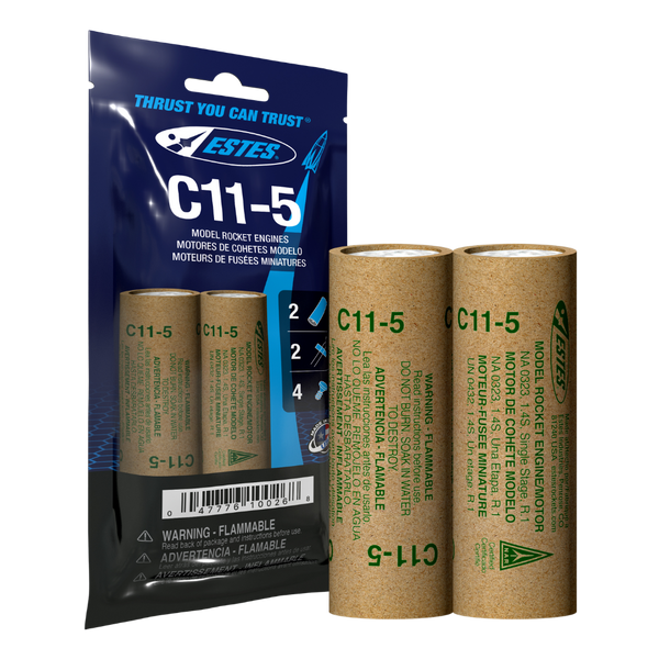 C11-5 Model Rocket Engines, (2pk)