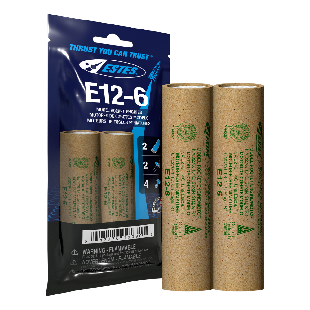 E12-6 Model Rocket Engines (2pk)