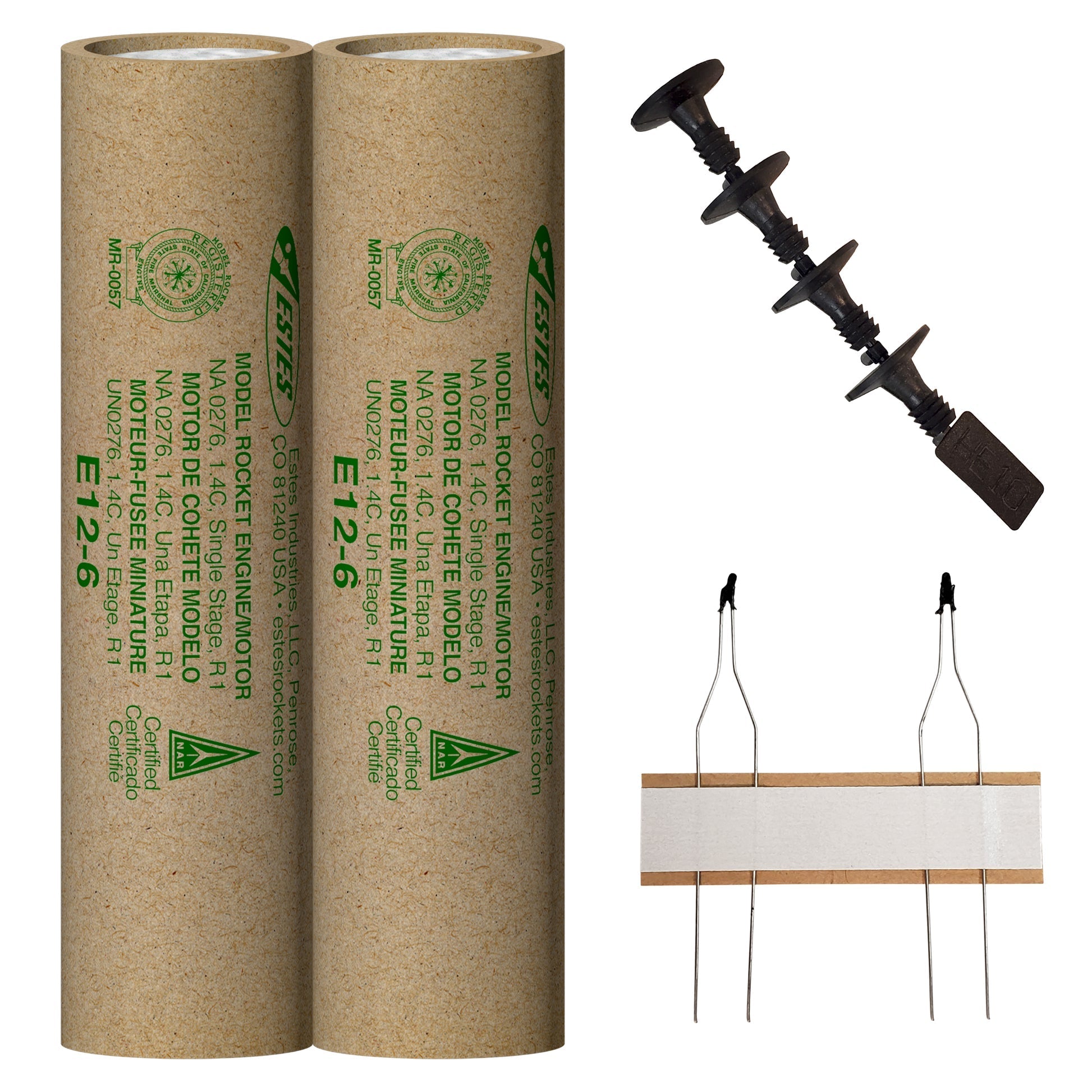 E12-6 Model Rocket Engines (2pk)