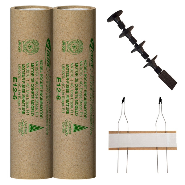E12-6 Model Rocket Engines (2pk)