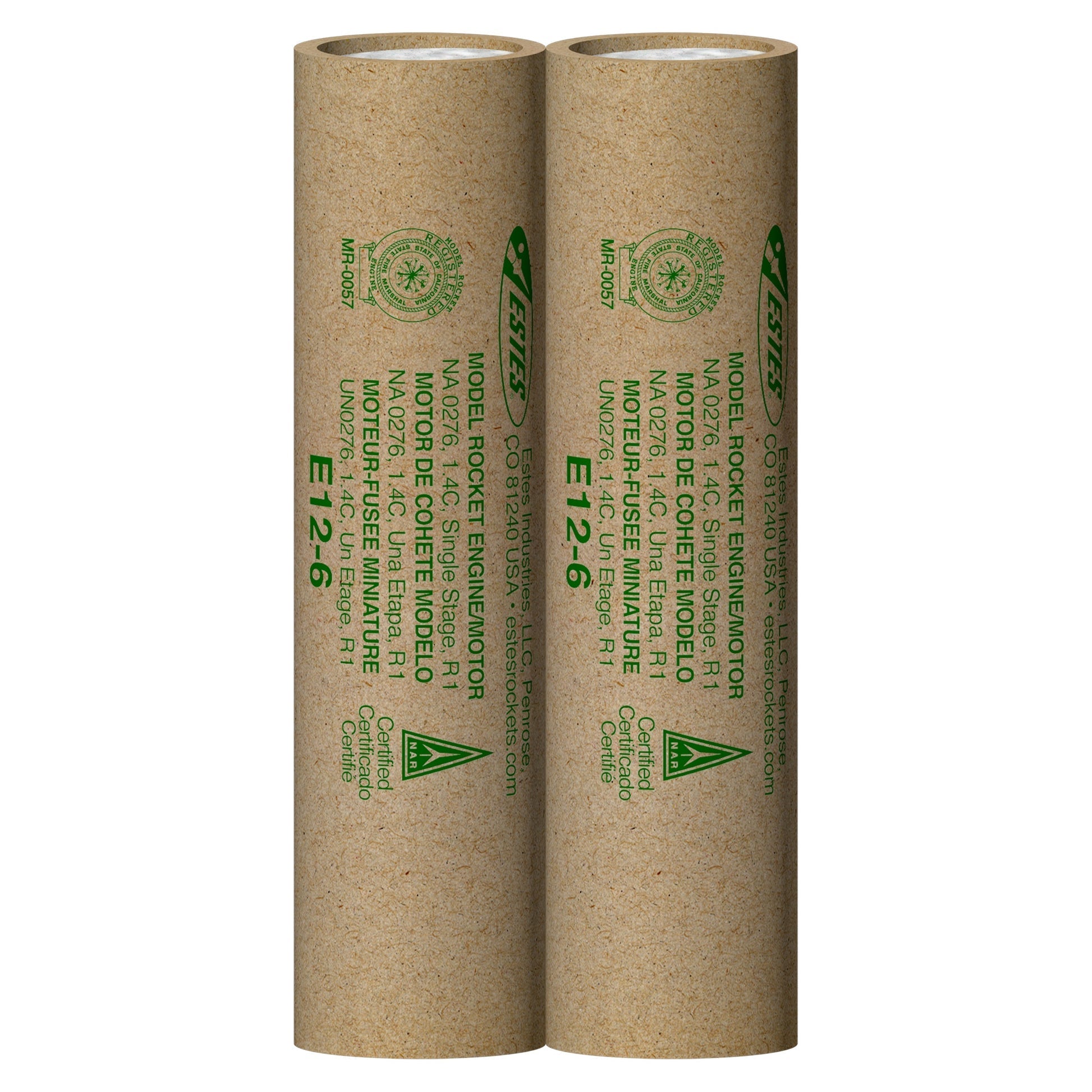 Estes Rockets - E12-6 Model Rocket Engines (3pk)