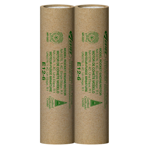 E12-6 Model Rocket Engines (2pk)