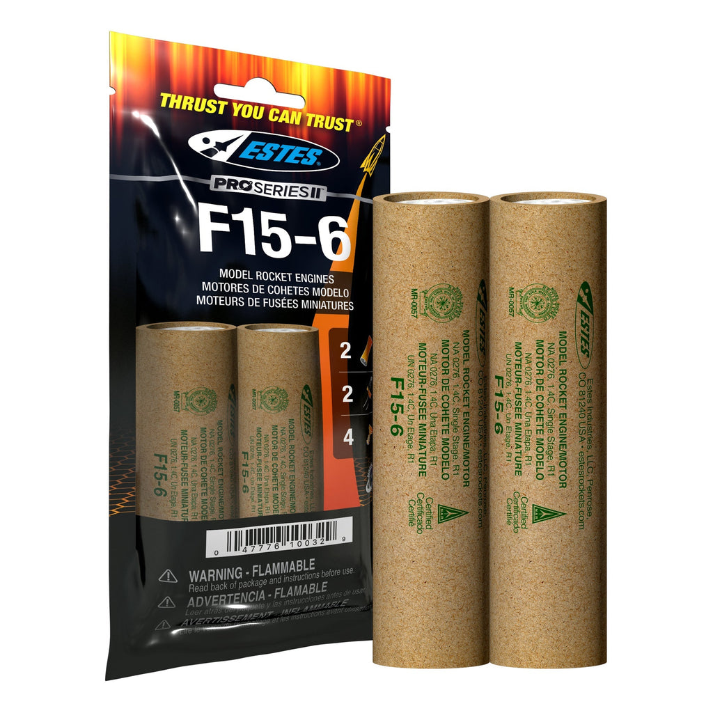 F15-6 29mm Model Rocket Engines (2pk)