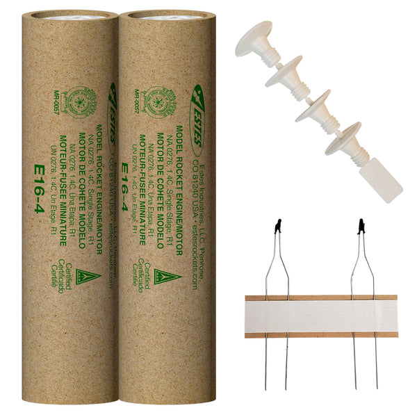 E16-4 29mm Model Rocket Engines (2pk)