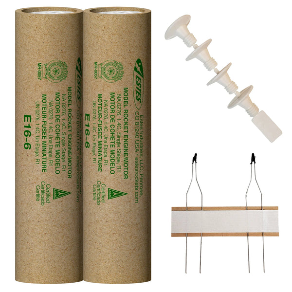 Estes Rockets - E16-6 Engines (29 mm) (2pk)