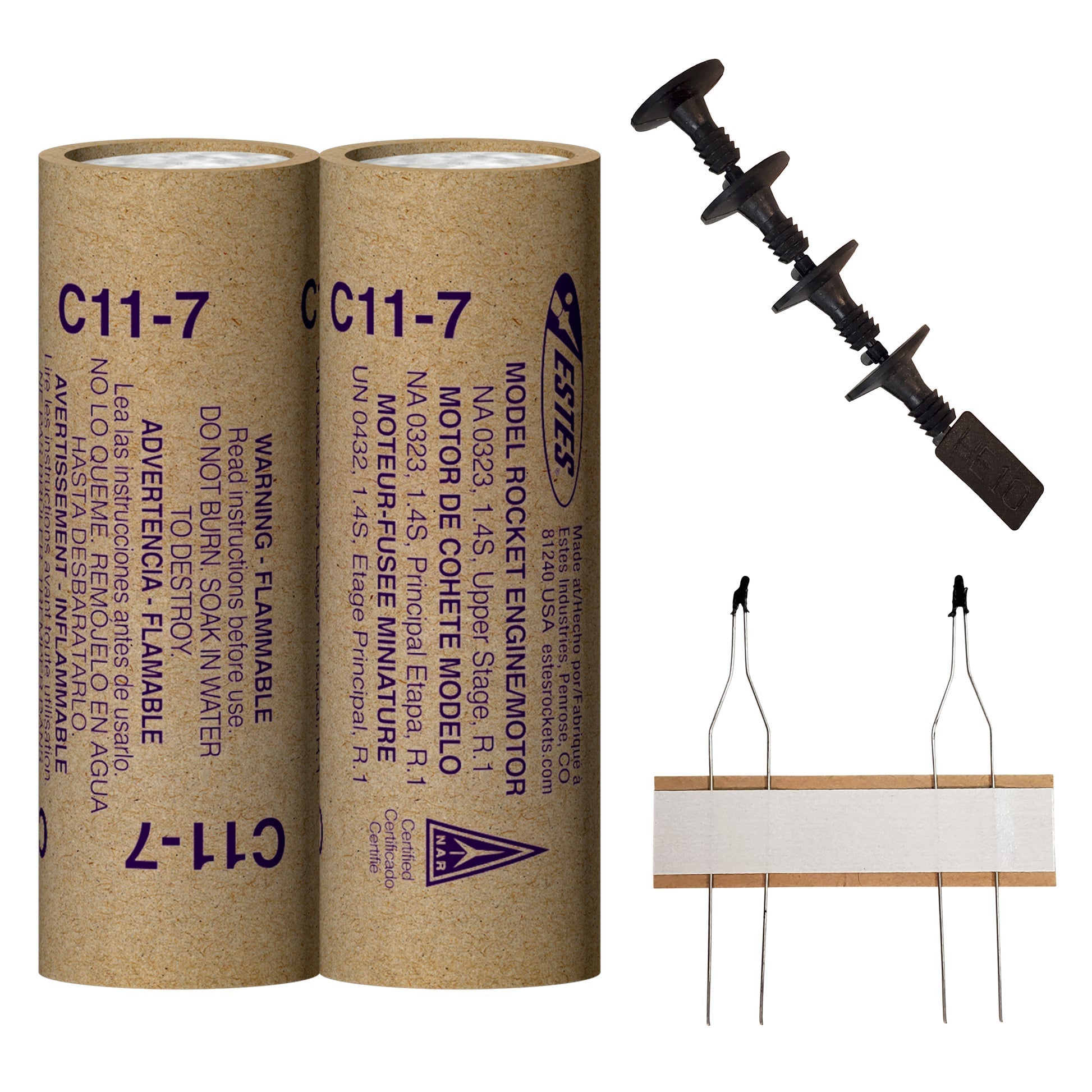 C11-7 Model Rocket Engines, (2pk)