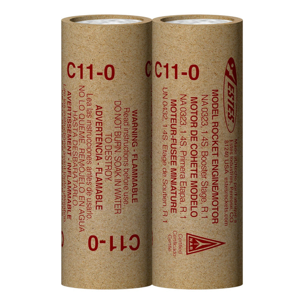 ESTES - C11-0 Model Rocket Engines (2pk)