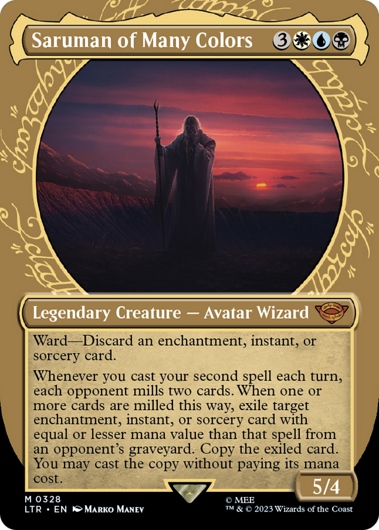 Saruman of Many Colors (LTR-328) - The Lord of the Rings: Tales of Middle-earth: (Showcase) (Borderless)