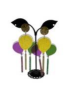 Mardi Gras Balloon Earrings - Collectors World Toys
