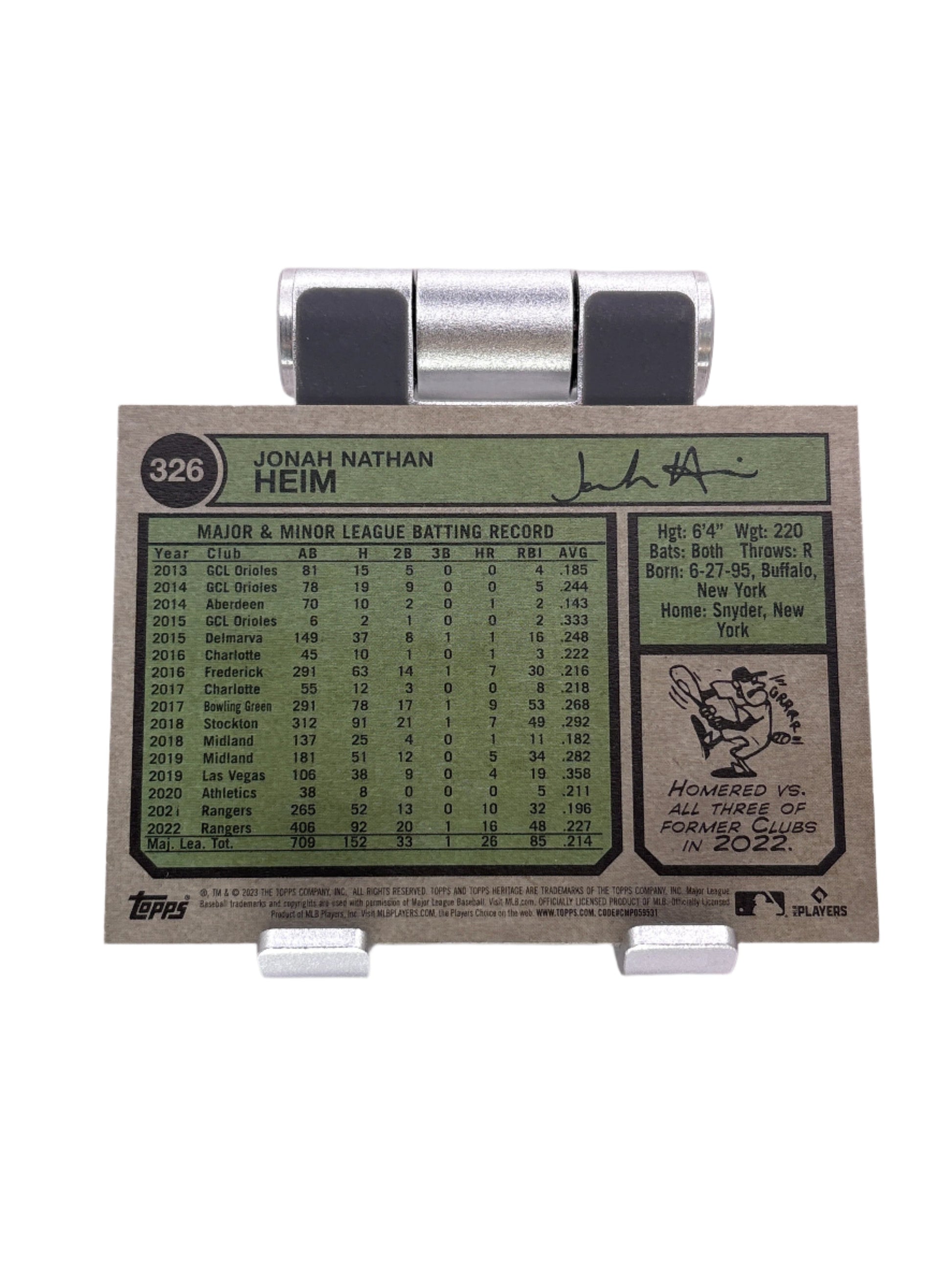 Topps Heritage Jonah Heim