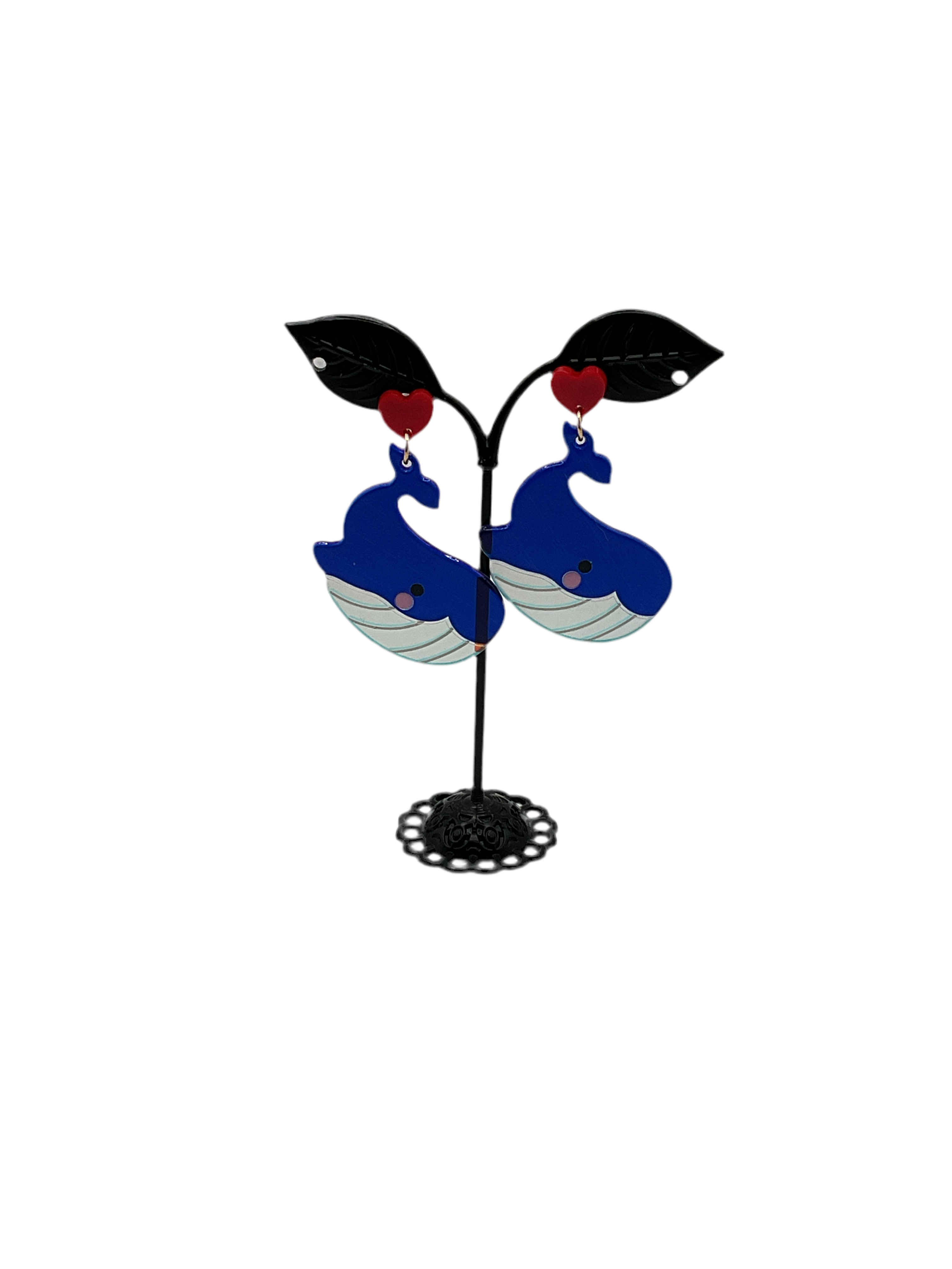 Blue Whale Earrings Secondary image