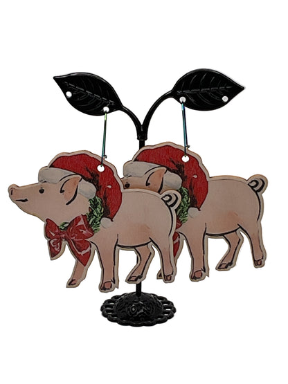 Country Christmas Earrings